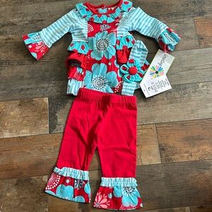 NWT Counting Daises Baby 3 Piece Set